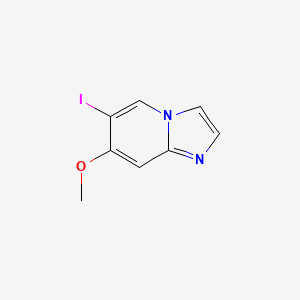 molecular formula C8H7IN2O B1498596 6-Iodo-7-methoxyimidazo[1,2-A]pyridine 