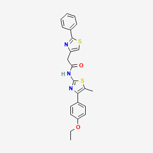 N-[4-(4-ethoxyphenyl)-5-methyl-1,3-thiazol-2-yl]-2-(2-phenyl-1,3-thiazol-4-yl)acetamide