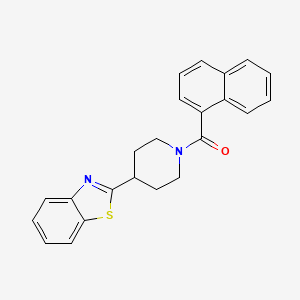 molecular formula C23H20N2OS B14986085 (4-(Benzo[d]thiazol-2-yl)piperidin-1-yl)(naphthalen-1-yl)methanone 