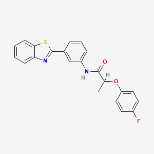 N-[3-(1,3-benzothiazol-2-yl)phenyl]-2-(4-fluorophenoxy)propanamide