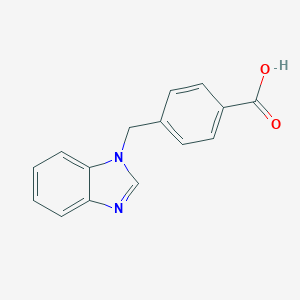 molecular formula C15H12N2O2 B149861 4-(1H-benzimidazol-1-ylmethyl)benzoic acid CAS No. 139742-50-0