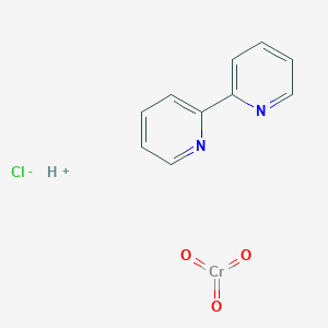 molecular formula C10H9ClCrN2O3 B1498613 Hydron;2-pyridin-2-ylpyridine;trioxochromium;chloride CAS No. 76899-34-8