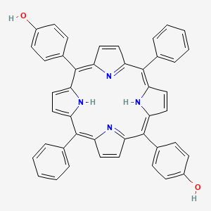 molecular formula C44H30N4O2 B1498616 5,15-Diphenyl-10,20-bis(4-hydroxyphenyl)-21H,23H-porphyrin 