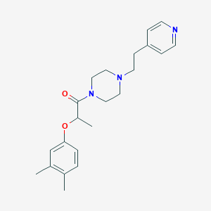 molecular formula C22H29N3O2 B14986168 2-(3,4-Dimethylphenoxy)-1-{4-[2-(pyridin-4-yl)ethyl]piperazin-1-yl}propan-1-one 