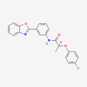 N-[3-(1,3-benzoxazol-2-yl)phenyl]-2-(4-fluorophenoxy)propanamide