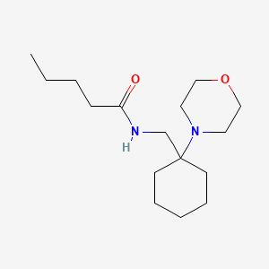 molecular formula C16H30N2O2 B14986180 N-{[1-(morpholin-4-yl)cyclohexyl]methyl}pentanamide 