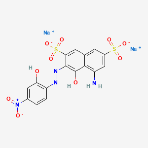 molecular formula C16H10N4Na2O10S2 B1498619 Disodium;5-amino-4-hydroxy-3-[(2-hydroxy-4-nitrophenyl)diazenyl]naphthalene-2,7-disulfonate 