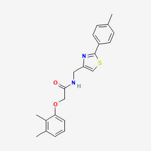 molecular formula C21H22N2O2S B14986205 2-(2,3-dimethylphenoxy)-N-{[2-(4-methylphenyl)-1,3-thiazol-4-yl]methyl}acetamide 