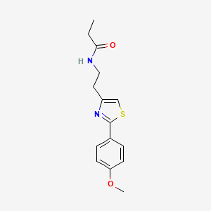 molecular formula C15H18N2O2S B14986212 N-{2-[2-(4-methoxyphenyl)-1,3-thiazol-4-yl]ethyl}propanamide 