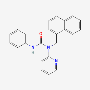 molecular formula C23H19N3O B14986253 1-(Naphthalen-1-ylmethyl)-3-phenyl-1-pyridin-2-ylurea 