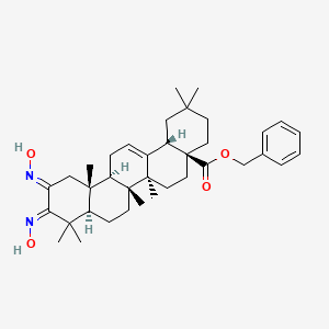 2,3-Bis(hydroxyimino)olean-12-en-28-oic acid phenylmethyl ester