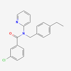 3-chloro-N-(4-ethylbenzyl)-N-(pyridin-2-yl)benzamide