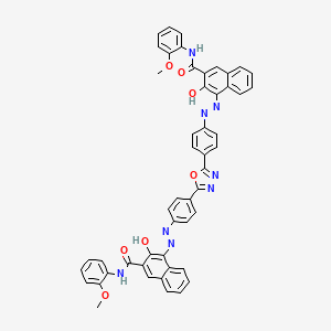 4,4'-[1,3,4-Oxadiazole-2,5-diylbis(4,1-phenyleneazo)]bis[3-hydroxy-N-(2-methoxyphenyl)-2-naphthalenecarboxamide
