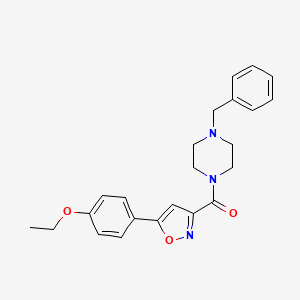 (4-Benzylpiperazin-1-yl)[5-(4-ethoxyphenyl)-1,2-oxazol-3-yl]methanone