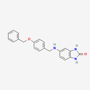 5-{[4-(benzyloxy)benzyl]amino}-1,3-dihydro-2H-benzimidazol-2-one