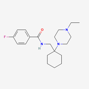 molecular formula C20H30FN3O B14986471 N-{[1-(4-ethylpiperazin-1-yl)cyclohexyl]methyl}-4-fluorobenzamide 