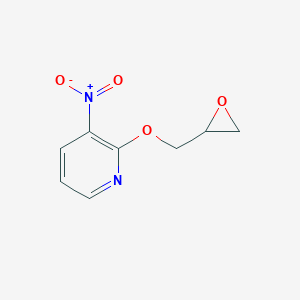molecular formula C8H8N2O4 B149865 3-Nitro-2-(2-oxiranylmethoxy)pyridine CAS No. 139024-38-7
