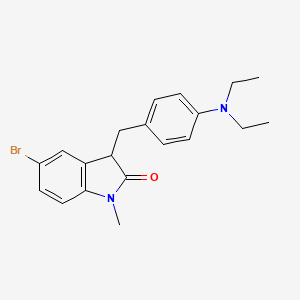 molecular formula C20H23BrN2O B14986505 5-bromo-3-[4-(diethylamino)benzyl]-1-methyl-1,3-dihydro-2H-indol-2-one 