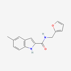 N-(furan-2-ylmethyl)-5-methyl-1H-indole-2-carboxamide