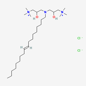 molecular formula C30H65Cl2N3O2 B1498664 3,3'-(9-Octadecenylimino)bis[2-hydroxypropyltrimethylammonium] dichloride CAS No. 94133-51-4