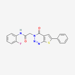 N-(2-fluorophenyl)-2-(4-oxo-6-phenylthieno[2,3-d][1,2,3]triazin-3(4H)-yl)acetamide