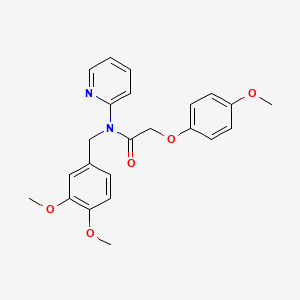 N-(3,4-dimethoxybenzyl)-2-(4-methoxyphenoxy)-N-(pyridin-2-yl)acetamide