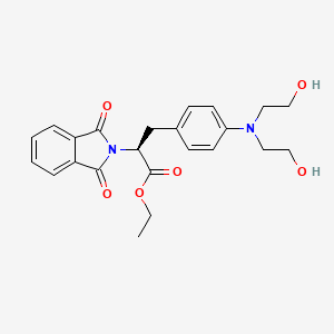 Ethyl (S)-alpha-((4-(bis(2-hydroxyethyl)amino)phenyl)methyl)-1,3-dihydro-1,3-dioxo-2H-isoindole-2-acetate