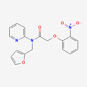 N-(furan-2-ylmethyl)-2-(2-nitrophenoxy)-N-(pyridin-2-yl)acetamide