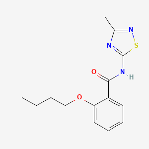 molecular formula C14H17N3O2S B14986736 2-butoxy-N-(3-methyl-1,2,4-thiadiazol-5-yl)benzamide 