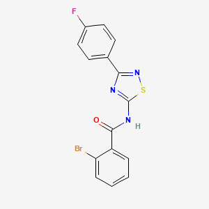 molecular formula C15H9BrFN3OS B14986765 2-bromo-N-[3-(4-fluorophenyl)-1,2,4-thiadiazol-5-yl]benzamide 