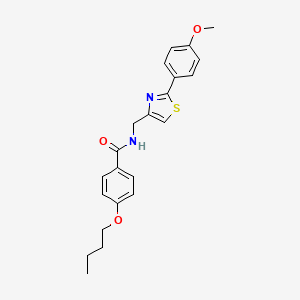 4-butoxy-N-{[2-(4-methoxyphenyl)-1,3-thiazol-4-yl]methyl}benzamide