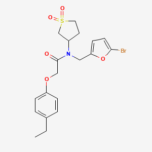 N-[(5-bromofuran-2-yl)methyl]-N-(1,1-dioxidotetrahydrothiophen-3-yl)-2-(4-ethylphenoxy)acetamide