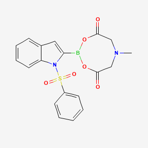 2-[1-(Benzenesulfonyl)-1H-indol-2-yl]-6-methyl-1,3,6,2-dioxazaborocane-4,8-dione