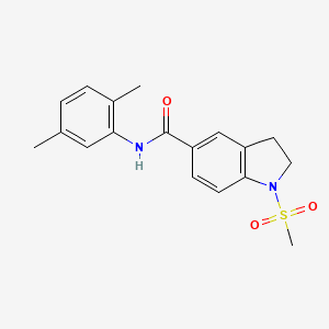 molecular formula C18H20N2O3S B14986847 N-(2,5-dimethylphenyl)-1-(methylsulfonyl)-2,3-dihydro-1H-indole-5-carboxamide 