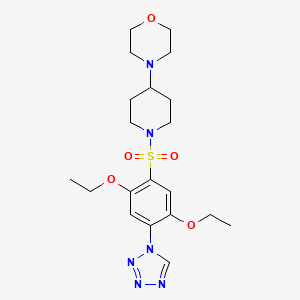 4-[1-[[2,5-Diethoxy-4-(1H-tetrazol-1-yl)phenyl]sulfonyl]-4-piperidinyl]morpholine