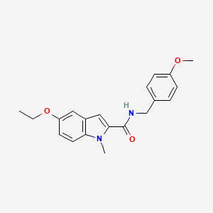 molecular formula C20H22N2O3 B14986900 5-ethoxy-N-(4-methoxybenzyl)-1-methyl-1H-indole-2-carboxamide 