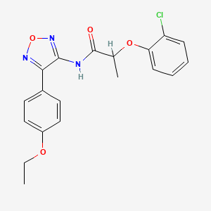 2-(2-chlorophenoxy)-N-[4-(4-ethoxyphenyl)-1,2,5-oxadiazol-3-yl]propanamide