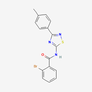 2-bromo-N-[3-(4-methylphenyl)-1,2,4-thiadiazol-5-yl]benzamide