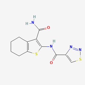 N-(3-carbamoyl-4,5,6,7-tetrahydro-1-benzothiophen-2-yl)-1,2,3-thiadiazole-4-carboxamide