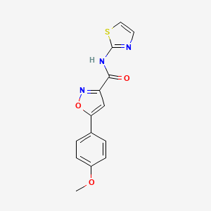 5-(4-methoxyphenyl)-N-(1,3-thiazol-2-yl)-1,2-oxazole-3-carboxamide