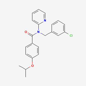 N-(3-chlorobenzyl)-4-(propan-2-yloxy)-N-(pyridin-2-yl)benzamide