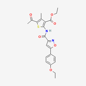 Ethyl 5-acetyl-2-({[5-(4-ethoxyphenyl)-1,2-oxazol-3-yl]carbonyl}amino)-4-methylthiophene-3-carboxylate