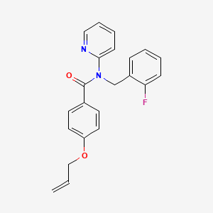 N-(2-fluorobenzyl)-4-(prop-2-en-1-yloxy)-N-(pyridin-2-yl)benzamide