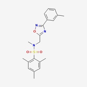 N,2,4,6-tetramethyl-N-{[3-(3-methylphenyl)-1,2,4-oxadiazol-5-yl]methyl}benzenesulfonamide