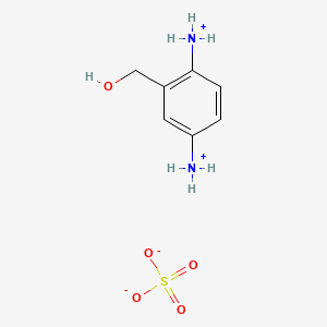 molecular formula C7H12N2O5S B1498695 3-(Hydroxymethyl)-p-phenylenediammonium sulphate CAS No. 83732-62-1
