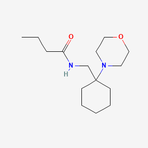 molecular formula C15H28N2O2 B14986959 N-{[1-(morpholin-4-yl)cyclohexyl]methyl}butanamide 