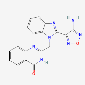 2-{[2-(4-amino-1,2,5-oxadiazol-3-yl)-1H-benzimidazol-1-yl]methyl}quinazolin-4(3H)-one