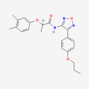 2-(3,4-dimethylphenoxy)-N-[4-(4-propoxyphenyl)-1,2,5-oxadiazol-3-yl]propanamide