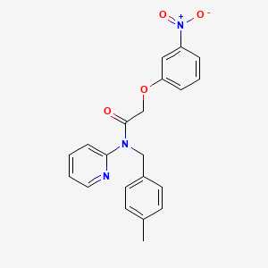 N-(4-methylbenzyl)-2-(3-nitrophenoxy)-N-(pyridin-2-yl)acetamide