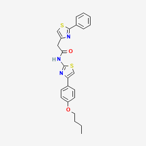 N-[4-(4-butoxyphenyl)-1,3-thiazol-2-yl]-2-(2-phenyl-1,3-thiazol-4-yl)acetamide